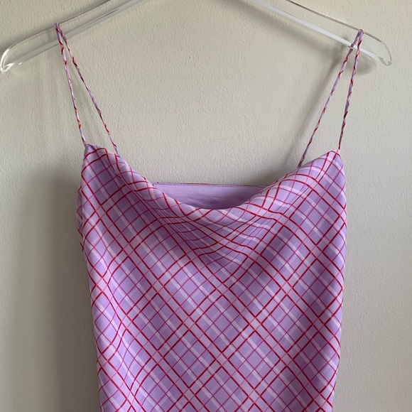 ❌SOLD❌Finders Keepers Nostalgia Dress Lilac Check - Picture 15 of 16